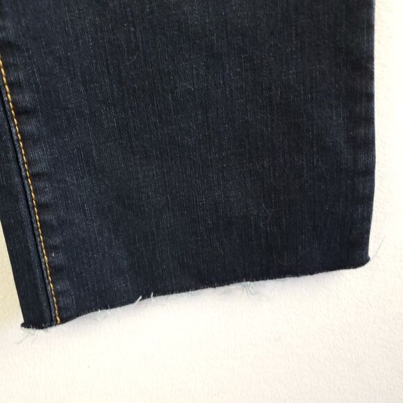 Old Navy Jeans Womens 8 Flirt Bootcut Raw Hem Blue Mid Rise Stretch Pants - Picture 10 of 16